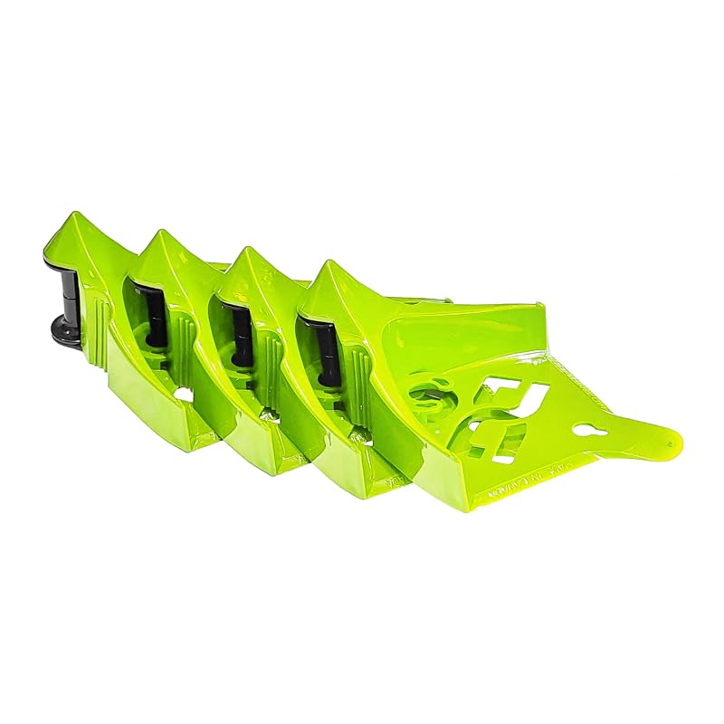 DETAIL GUARDZ Guia para Mangueira com Rolos para Pneus, Plástico, Neon, Kit com 4 peças