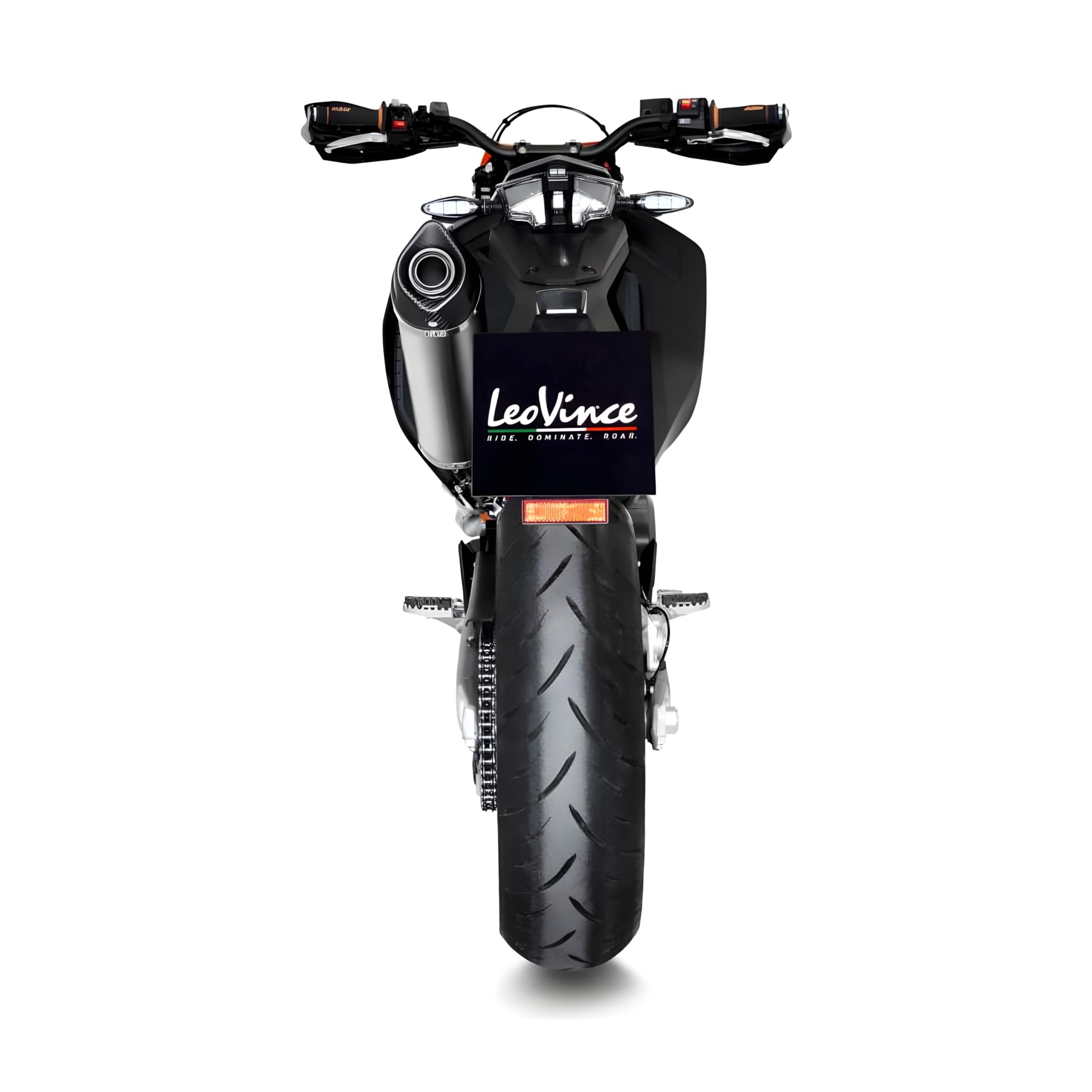 Auspuffanlage komplett LV ONE EVO mit Katalysator & Zulassung, Edelstahl, Carbon Kappe & Hitzeschild kompatibel mit Gas Gas ES/SM 700 2022-2024 / KTM Enduro R/SMC R 690 2019-2024