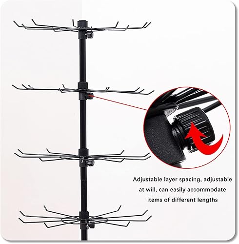 Miniatura 3 de Soporte giratorio de exhibición de joyas, 34567 niveles de exhibición, torres de joyería de árbol móviles, llavero, collares, pulseras, aretes,