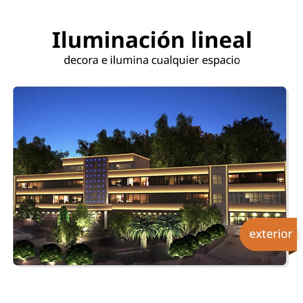 ledbox Tira LED 220V SMD2835, 120Led/m, 8W/m, Triac regulable, corte 10cm, carrete 50 metros, Blanco cálido, regulable