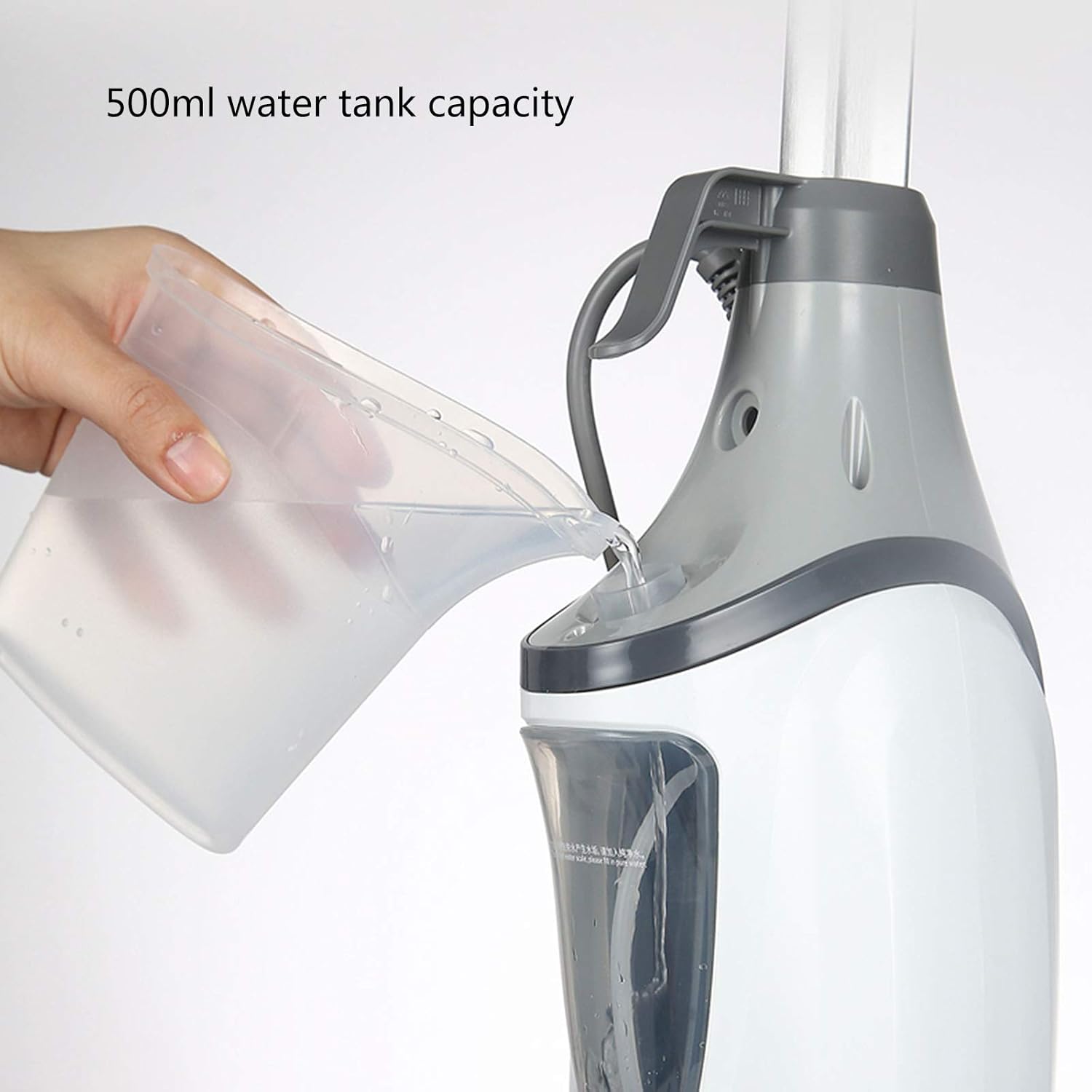 Hard Floor Steam Mop 1300W Handheld Steamer Floor Mop and Carpet Cleaner Convenient Detachable Steam Cleaner for Living Room Bedroom Dining Room White