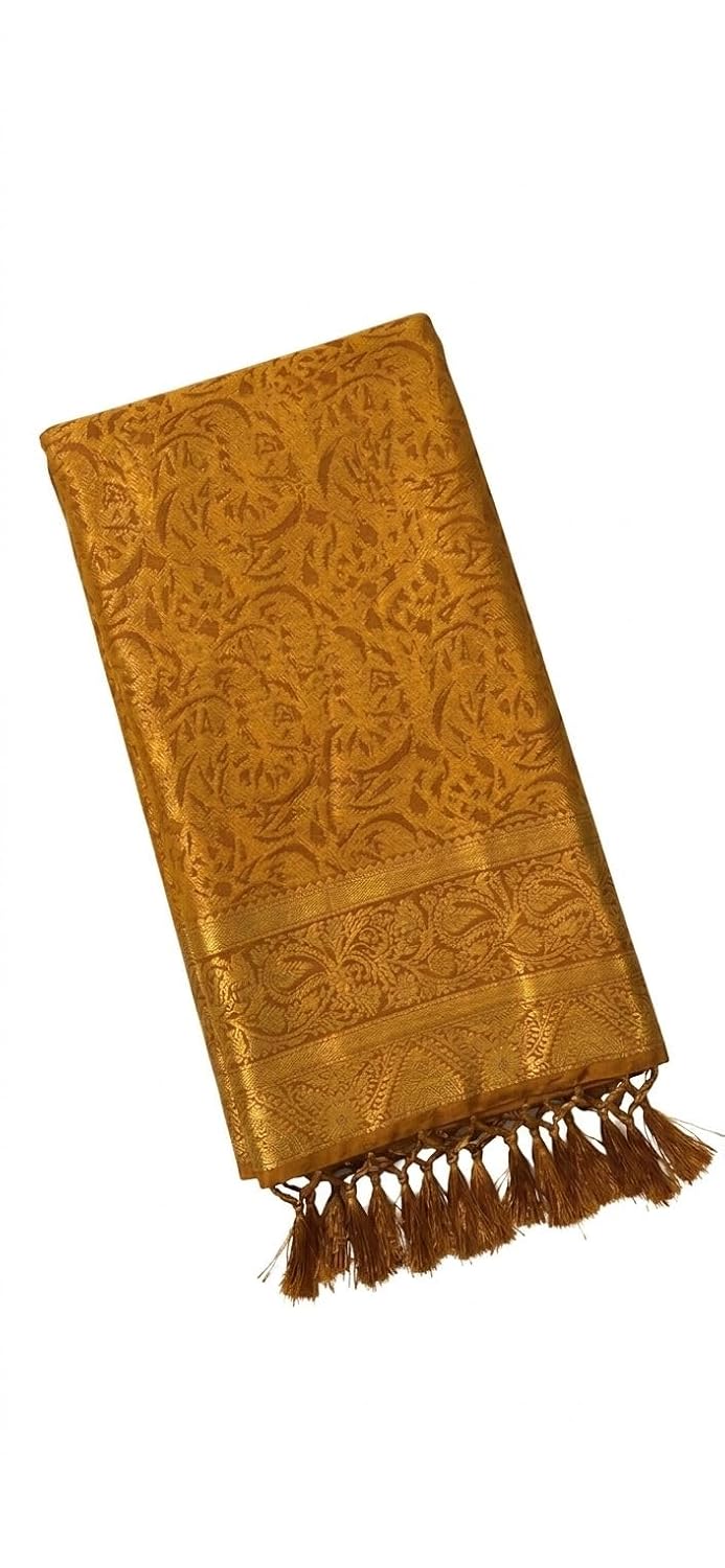 MELORIN Traditional Pattu Saree with Golden Zari Work – Soft & Lightweight Fabric | 5.50 Mtr Saree with Unstitched Blouse - Review, Price and Buying Guide