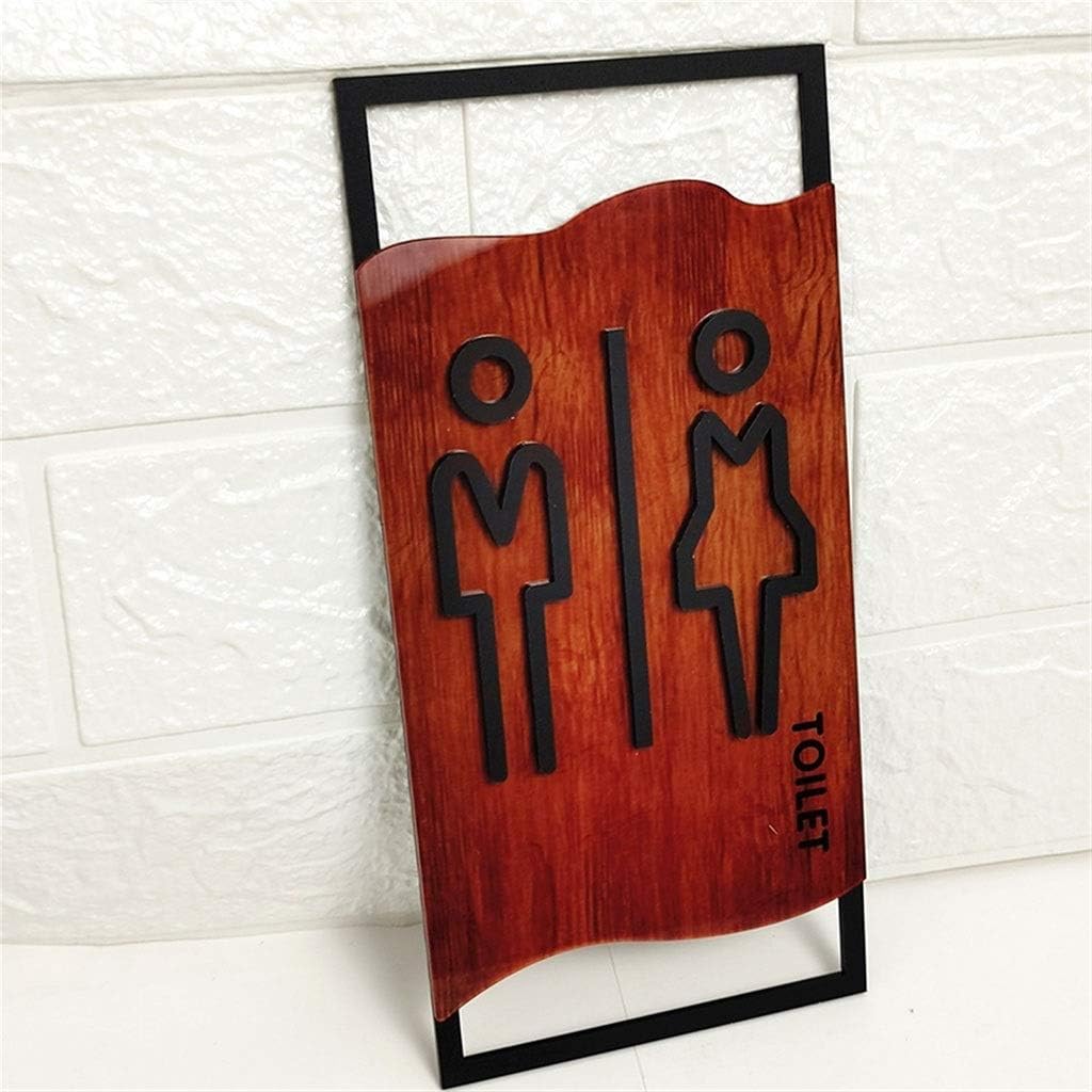 Toilet Sign Plaque Bathroom Door Signs Toilet Sign House License Plate for Toilet Wall Sticker