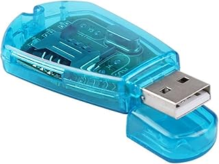 2023 Clear Blue GSM/CDMA+CD USB Cellphone Standard SIM Card Reader Copy Cloner Writer SMS Backup Accessory
