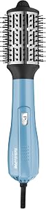 BaBylissPRO Nano Titanium Oval Ionic Hot Air Styler Blow out Hair Dryer Brush with Boar and Nylon Bristles