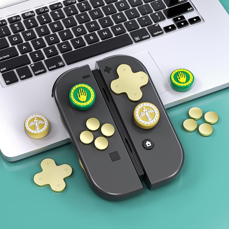 Miniatura 6 de PERFECTSIGHT Silicone Joycon Thumb Grip Caps, Joystick Cover Compatible with Nintendo SwitchOLEDSwitch Lite,4PCS (Sword Hand-D)