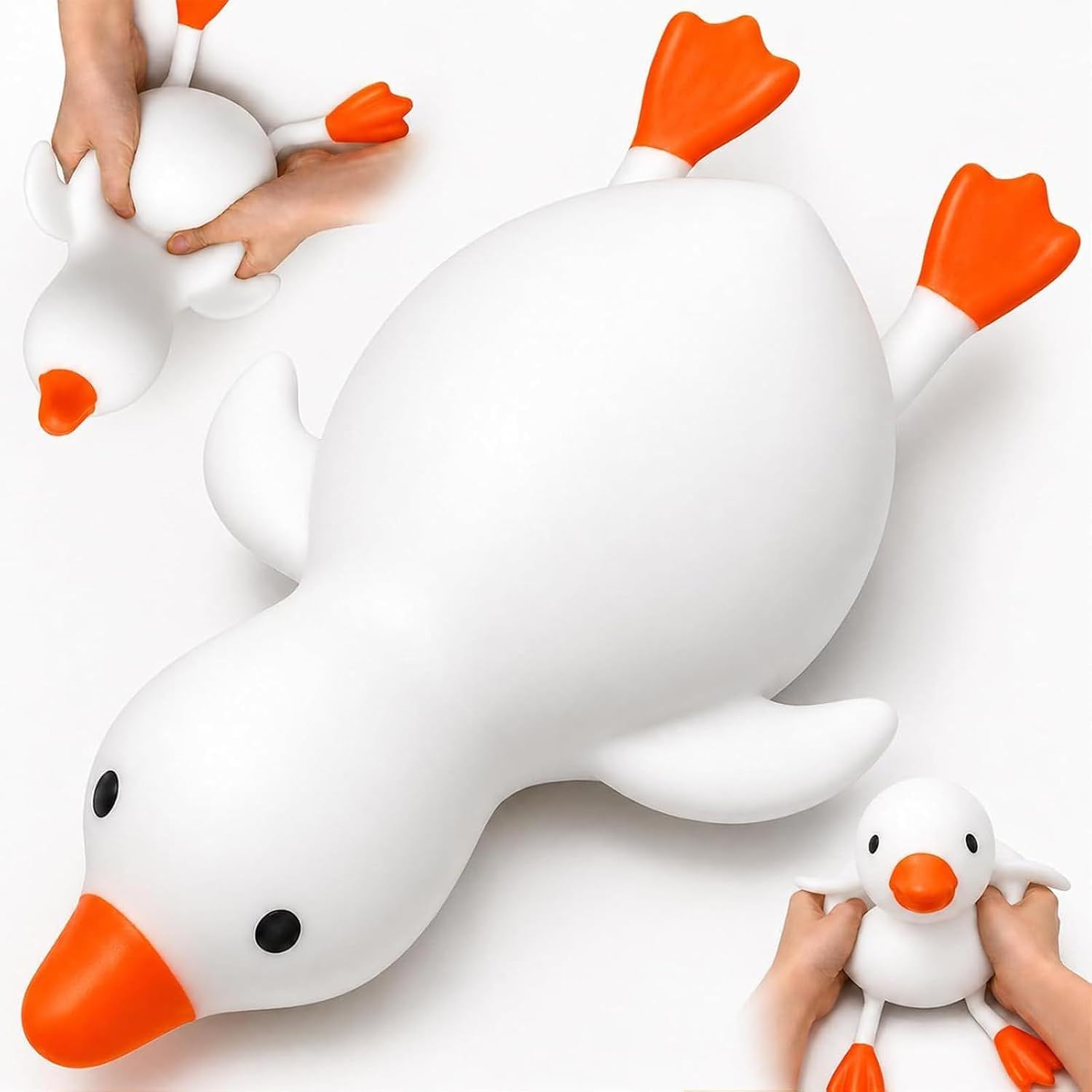 Giant Jumbo Cute Duck Squishy, Ultra‑Soft Slow‑Rising Squeezable Duck