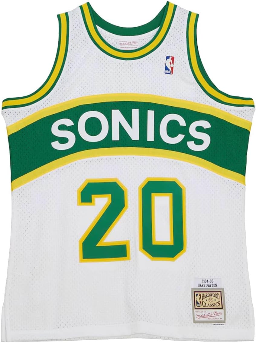 Gary Payton Seattle Supersonics Hardwood Classics 1994/95 Mens Swingman Jersey - Image 2