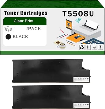 Compatible for Toshiba T5508U Toner Cartridges E Studio 7508A8508A 8508AG Printers, High Yield 206600 Pages Bright Clear Colors 2-Pack Black