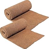 CloseoutZone Ice Carpet (Set of 2) Mats Walkway Home Safety, brown, 