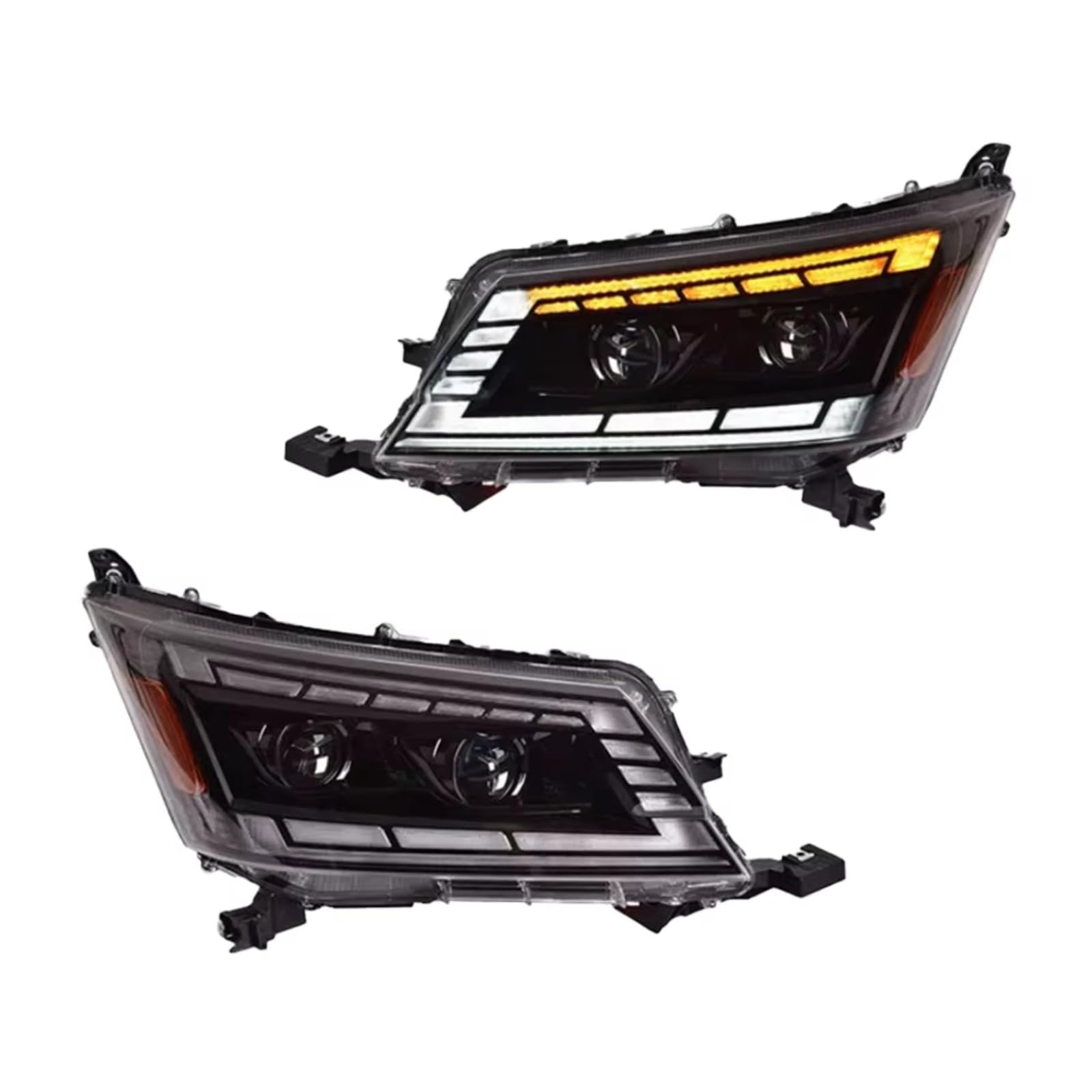Compatibile Con Toyota Per Hiace 2019-2020 Fari DRL Indicatori Di Direzione Abbaglianti Angel Eye Lente Del Proiettore 2 Pezzi Gruppo Fari Abete
