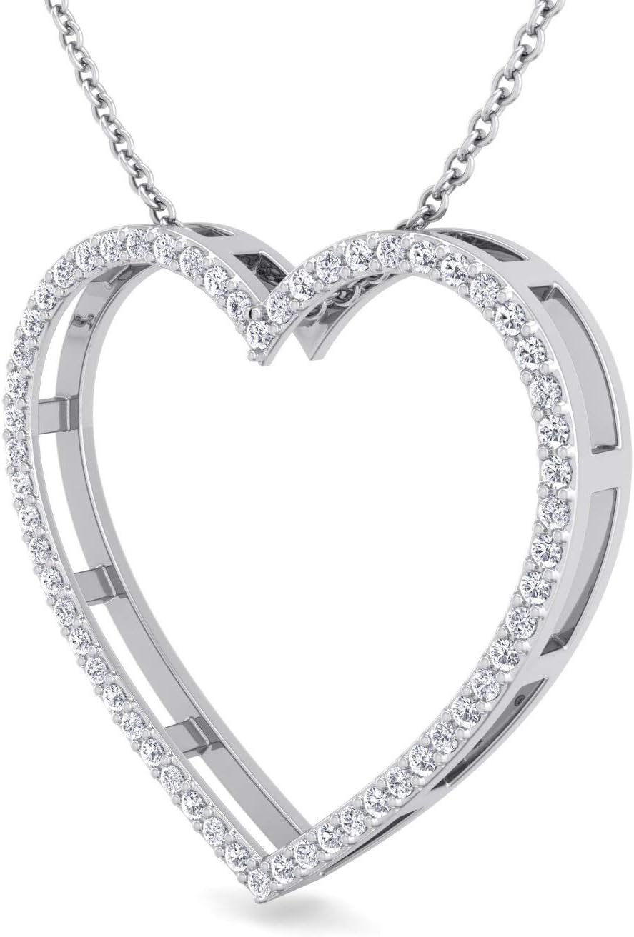 Silver Smile Sterling Silver Diamond Mom Heart Pendant Necklace – 1/4 Carat Total – Hypoallergenic & Tarnish-Resistant – 18" Cable Chain – Elegant Gift for Mother’s Day, Birthday, or Anniversary - Image 5