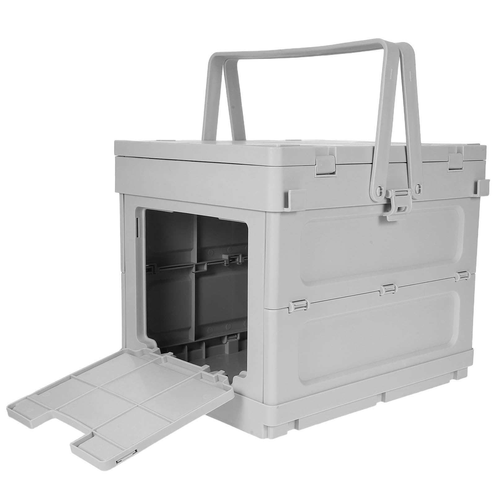 DOITOOL Caja de Almacenamiento Plegable para Acampar Caja de Camping de Almacenamiento Plegable 16,5 L Pp Plástico con Asa para Maletero de Coche y Picnics al Aire Libre