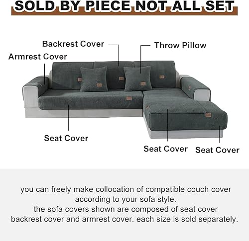 Miniatura 9 de vctops Paquete de 2 fundas de almohada de forro polar Sherpa de doble cara para sofá o cama, fundas de cojín suaves y cálidas de felpa peluda de