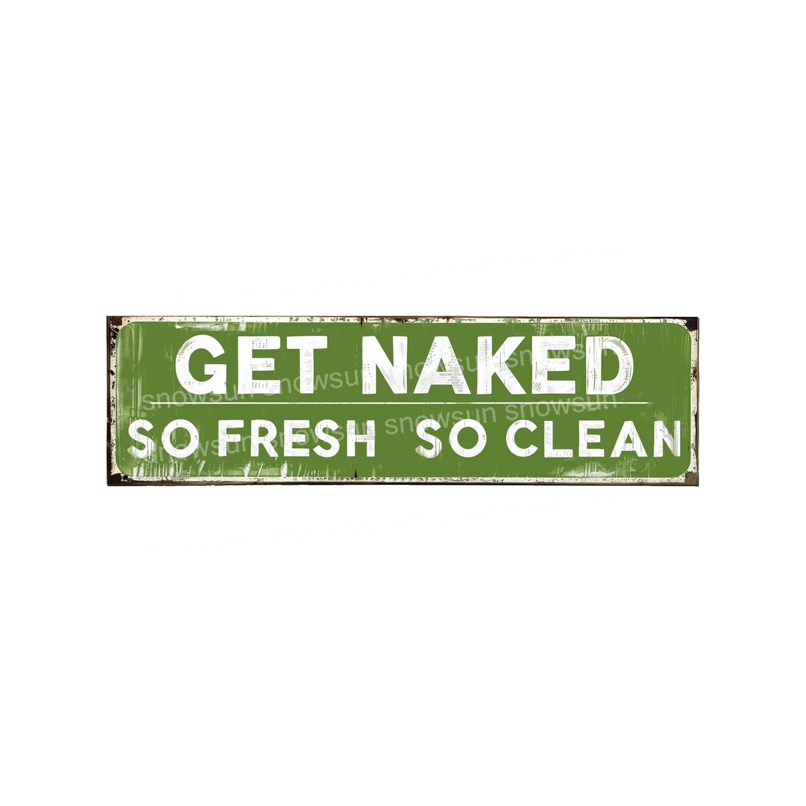 Get Naked So Fresh So Clean Vintage Metal Signs Retro Tin Sign For Home Bar Office Outdoor Garden Wall Decor 4x16 Inch