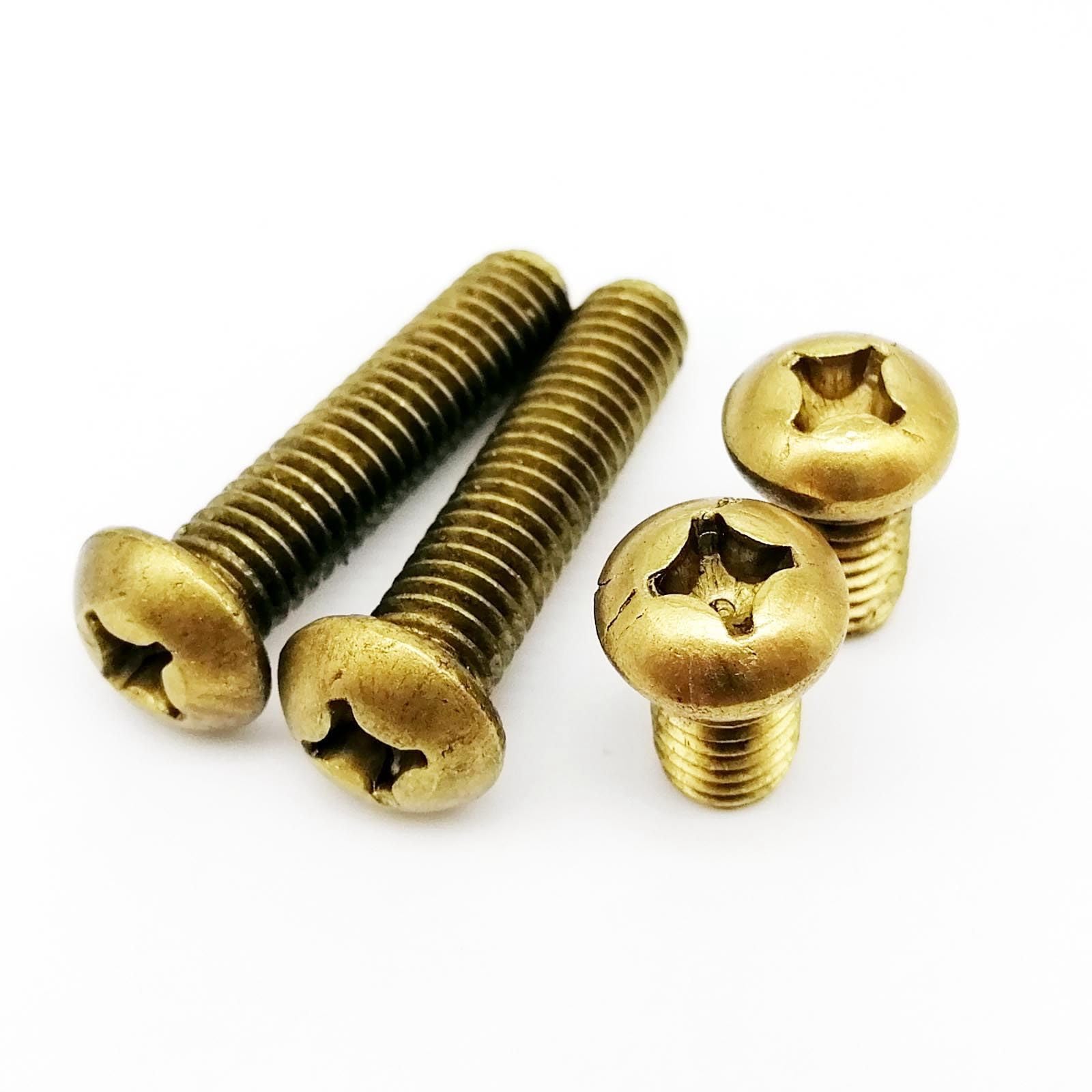 tornillos de latón, 15 Uds M2 M25 M3 M4 M5 M6 tornillo de reparación(M4,16mm)