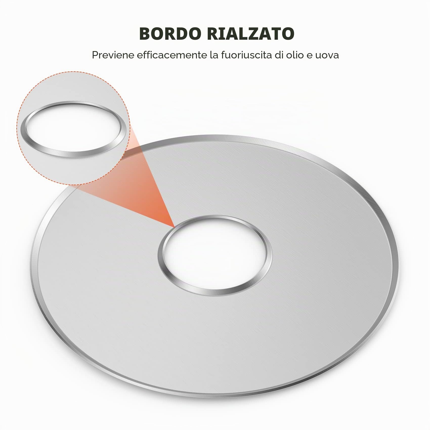 Onlyfire Piastra per Grigliare in Acciaio Inossidabile,Plancha Grill per Weber 57 CM bollitore a Carbone