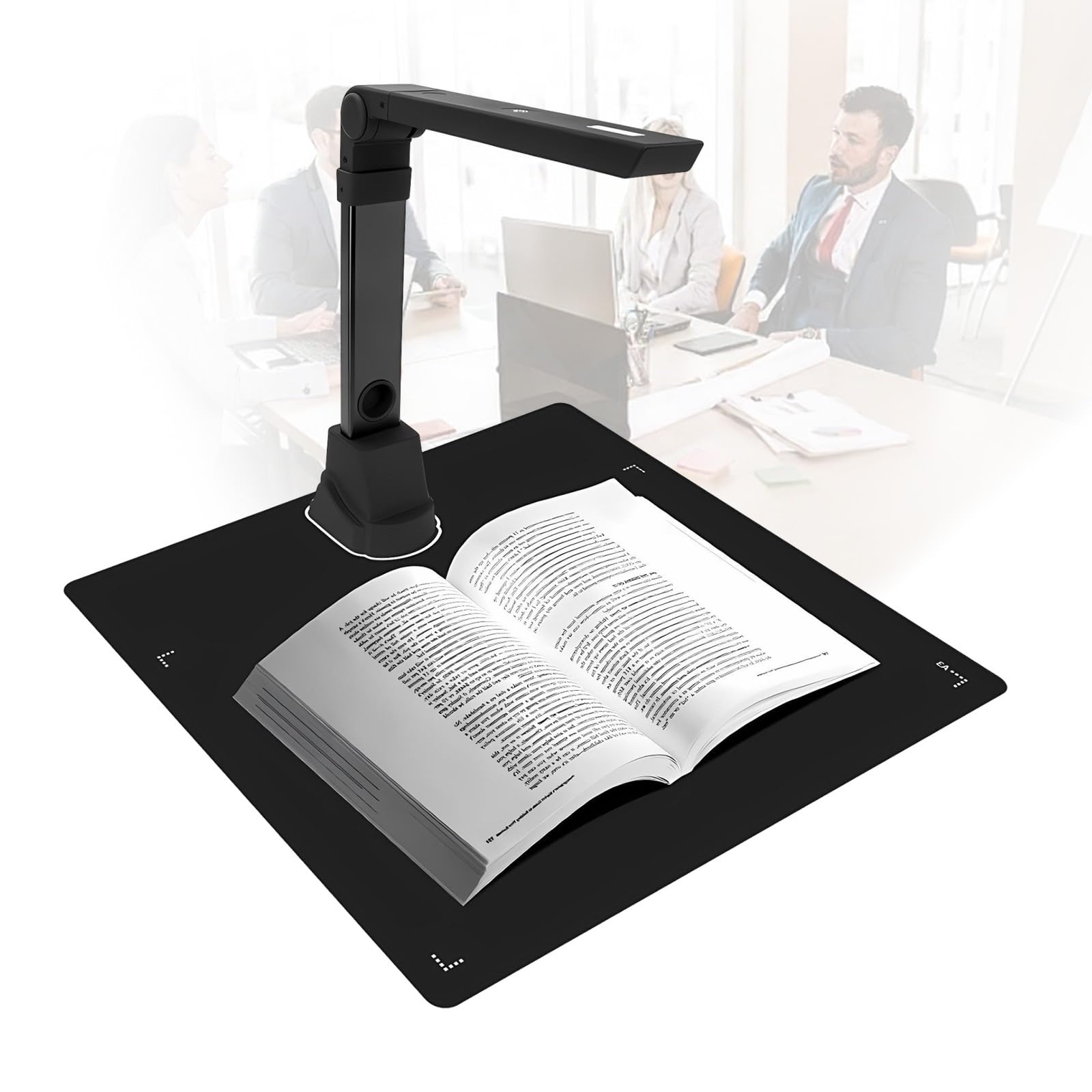 Scanner Documenti Compatto A3/A4 18mp Con OCR, Fotocamera Documenti USB Con Display in Tempo Reale E Creazione Pdf Multipagina, Per Home Office