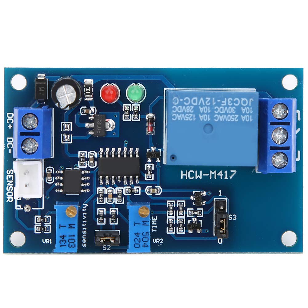 Adjustable Light Sensor Relay Module, Photoresistor Light Control Delay Switch