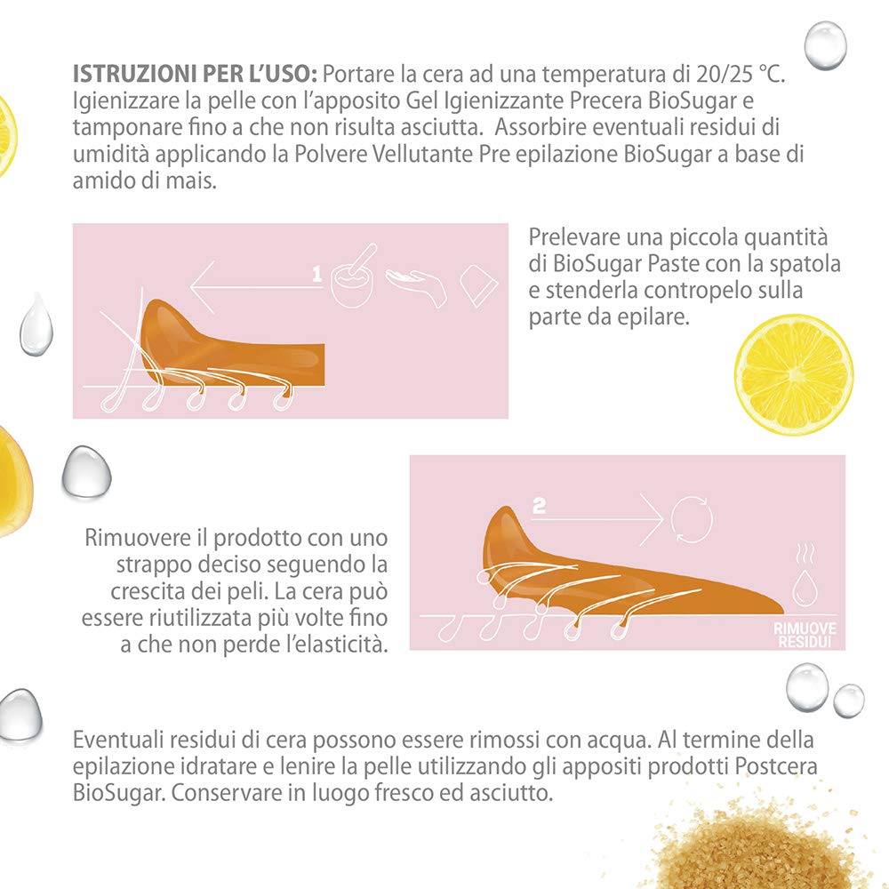 Skin System Bio Zuckerpaste für Sugaring Medium, Giallo, 550 g