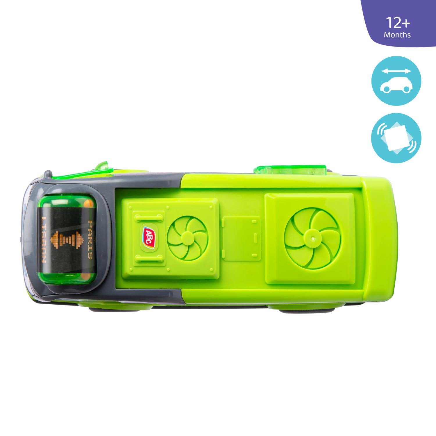 Dickie ABC BYD City Bus - Bus à Roues Libres, 22 Cm, Formes Arrondies, Dès 12 Mois