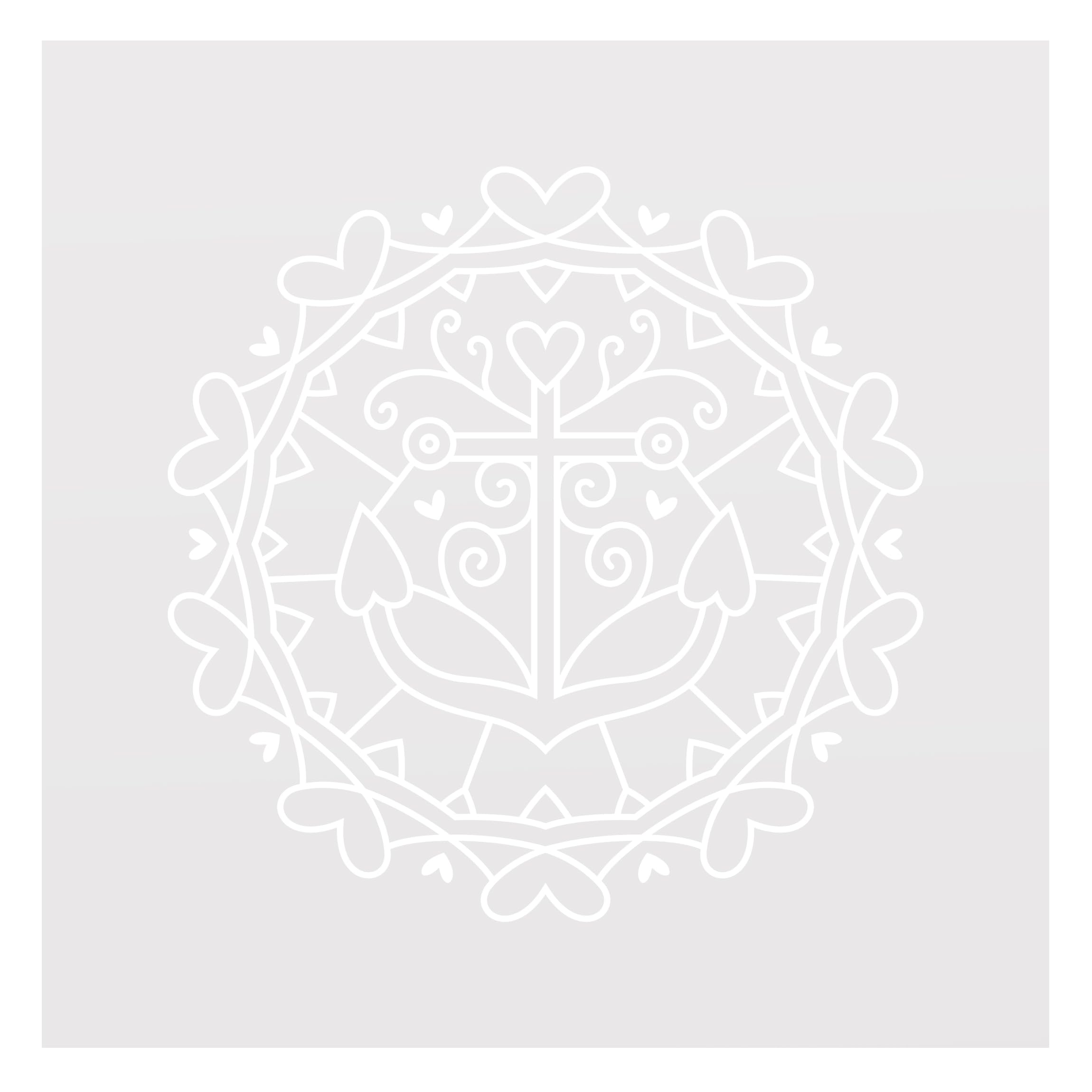 Fensterfolie statisch haftend Spirituell Sichtschutz Milchglas - Made in Germany - Mandala Modern Blickdicht Scheibe Innen Schlafzimmer Wohnzimmer Küche Glas 1694 (60x60cm)
