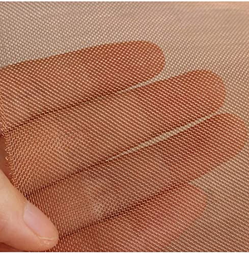 Image of Aviation Metal & Alloys Copper Screen Woven Mesh Screen 12 inch x 40 inch - 99.9% Pure Copper #40 Mesh, Aperture 0.48m Copper Mesh Cloth Fine Mesh, Dense Filter Screen Mesh