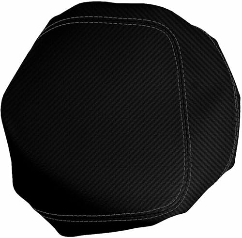 Miniatura 3 de Cubierta del reposabrazos de la tapa de la consola de fibra de carbono negro hecho para Ford F150 Lariat 1997-2003