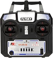 Vista 1 de GoolRC Flysky FS-i4 4CH RC Transmisor con receptor FS-A6, 2.4GHz 4 canales AFHDS 2A Control remoto para RC Helicóptero Planeador