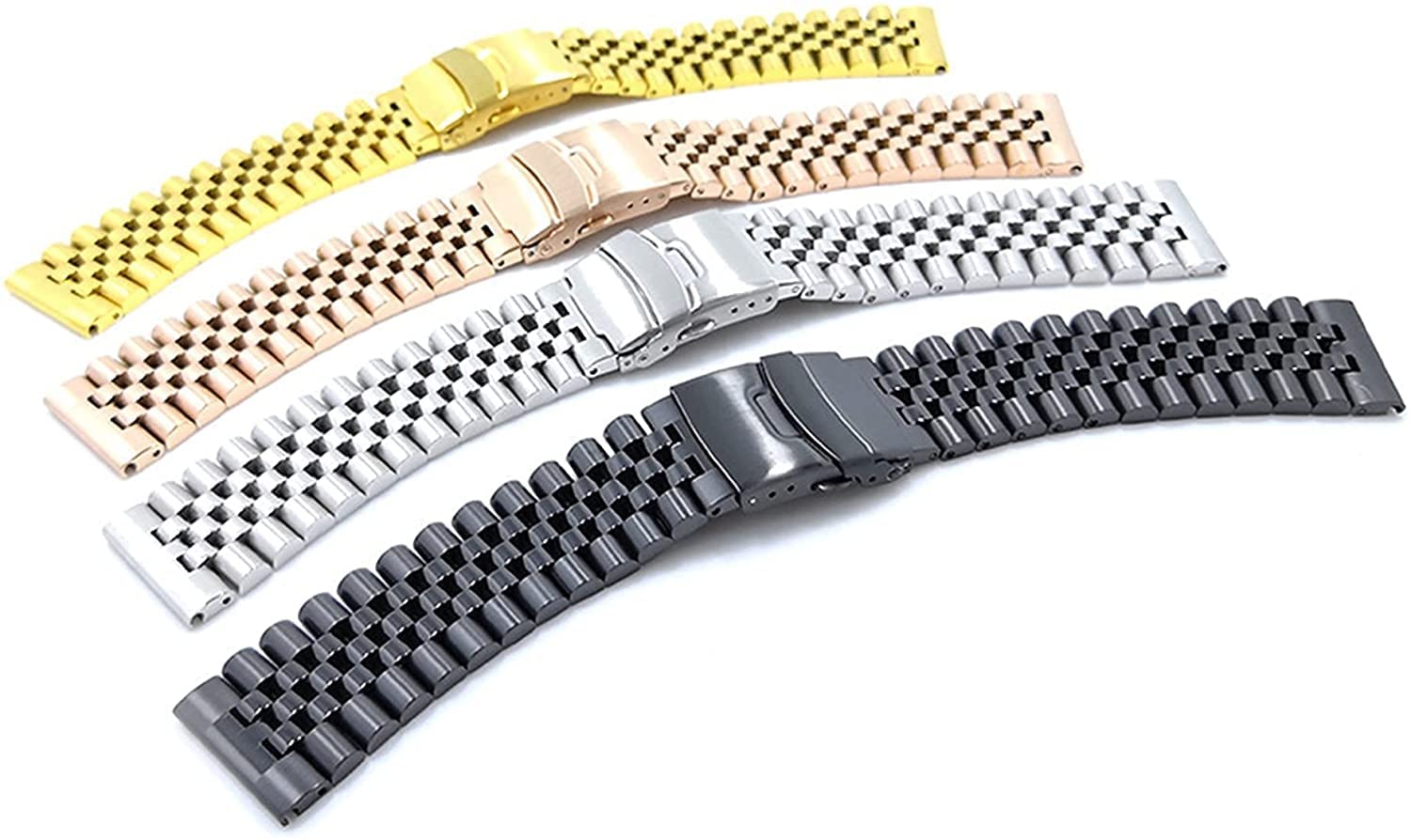 Sgancio rapido per rimuovere la vite della catena, cinturino in acciaio inossidabile in metallo, cinturino di ricambio solido 20mm 22mm 24mm Bracciale