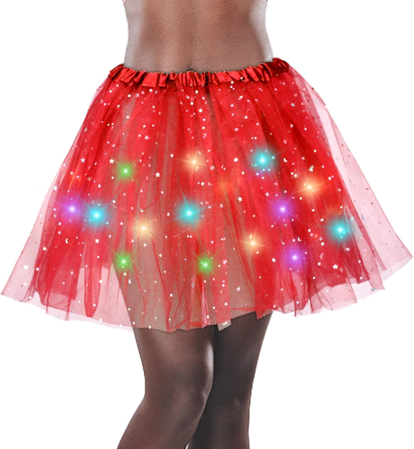 Women's LED Tutu Skirt Light Up Tutus Layered Tulle Botswana Ubuy