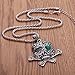 YAZILIND Tibetano de Plata Piratas del Caribe joyería joyería Africana cráneo Colgante...