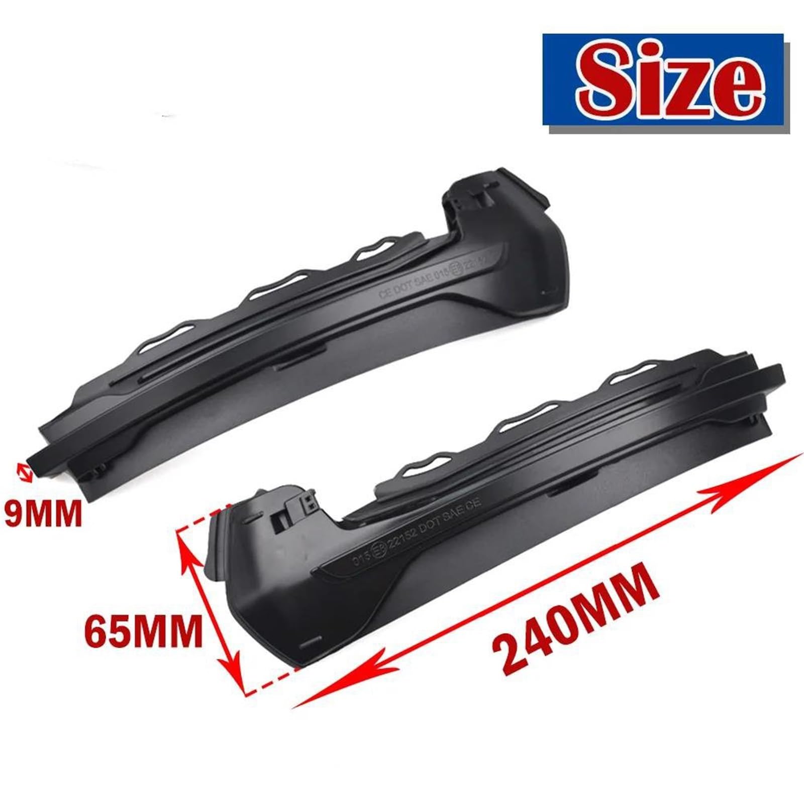 Indicatori Direzione Laterali Luce Per A3 Per 8V Per S3 Per RS3 2013-2018 Indicatore Di Direzione Dinamico A LED Lampeggiante Per Specchietto Laterale(Dynamic Smoked)