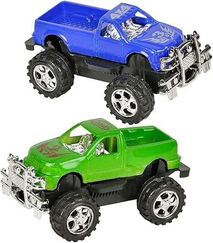 Miniatura 4 de Forest & Twelfth Juego de 12 mini camiones Monster de 3 pulgadas para niños, camiones Monster Jam alimentados por fricción, perfectos para fiestas