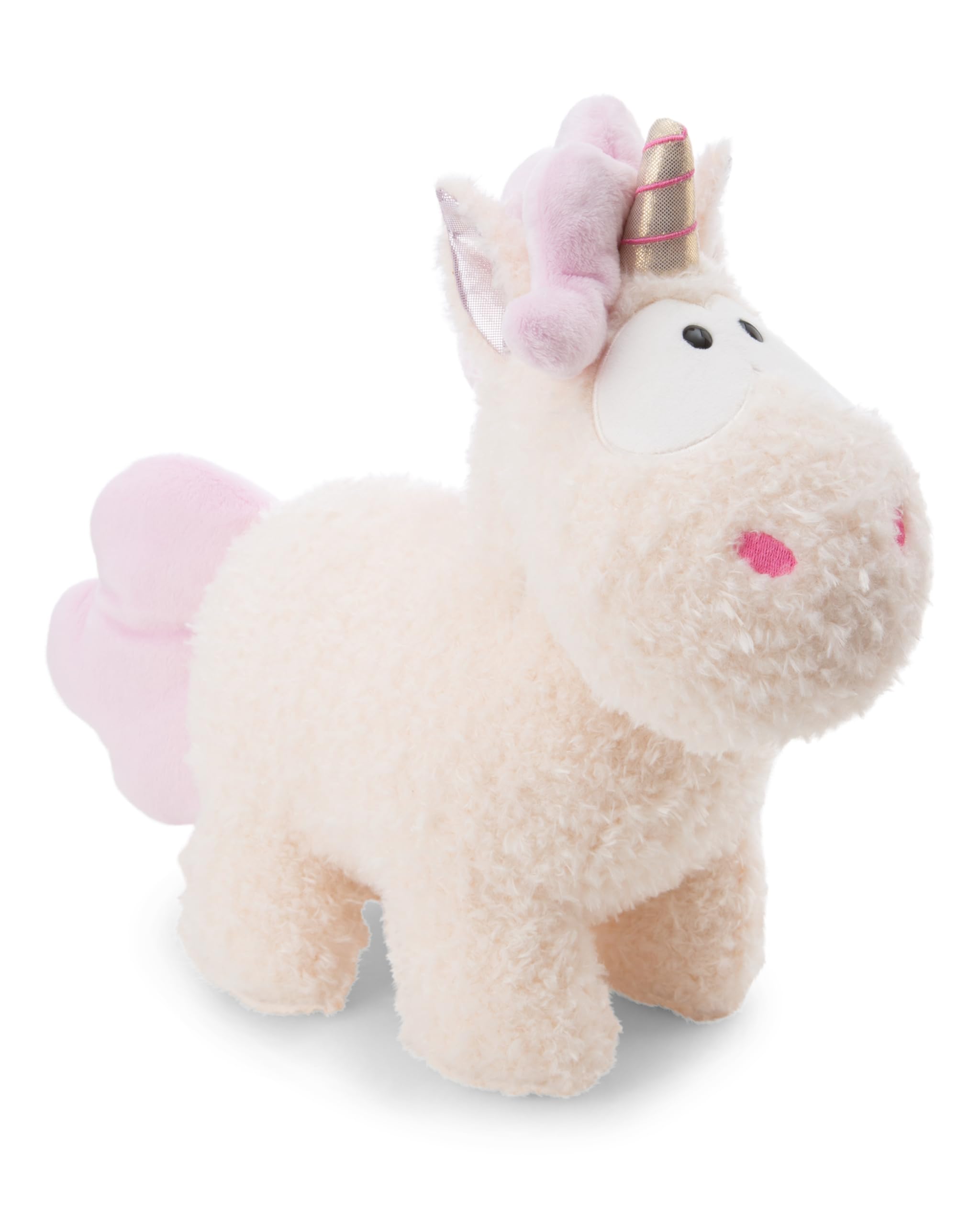 NICI 61911 Creamy Pink Unicorno di Peluche Morbido, tenero Pupazzo per Coccole e Giochi, per Adulti e Bambini, 45 cm, Bianco, Colore