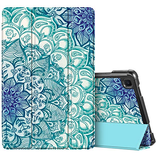 Fintie Slim Case for Samsung Galaxy Tab A7 10.4'' 2020 Model (SM-T500/T505/T507), Ultra Lightweight Tri-Fold Stand Protective Cover with Auto Wake/Sleep, Emerald Illusions