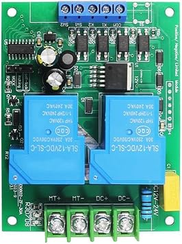 30A DC Motor Forward/Reverse Control Board 12-24V High Current Limit Switch Driver for Industrial Automationboard + case