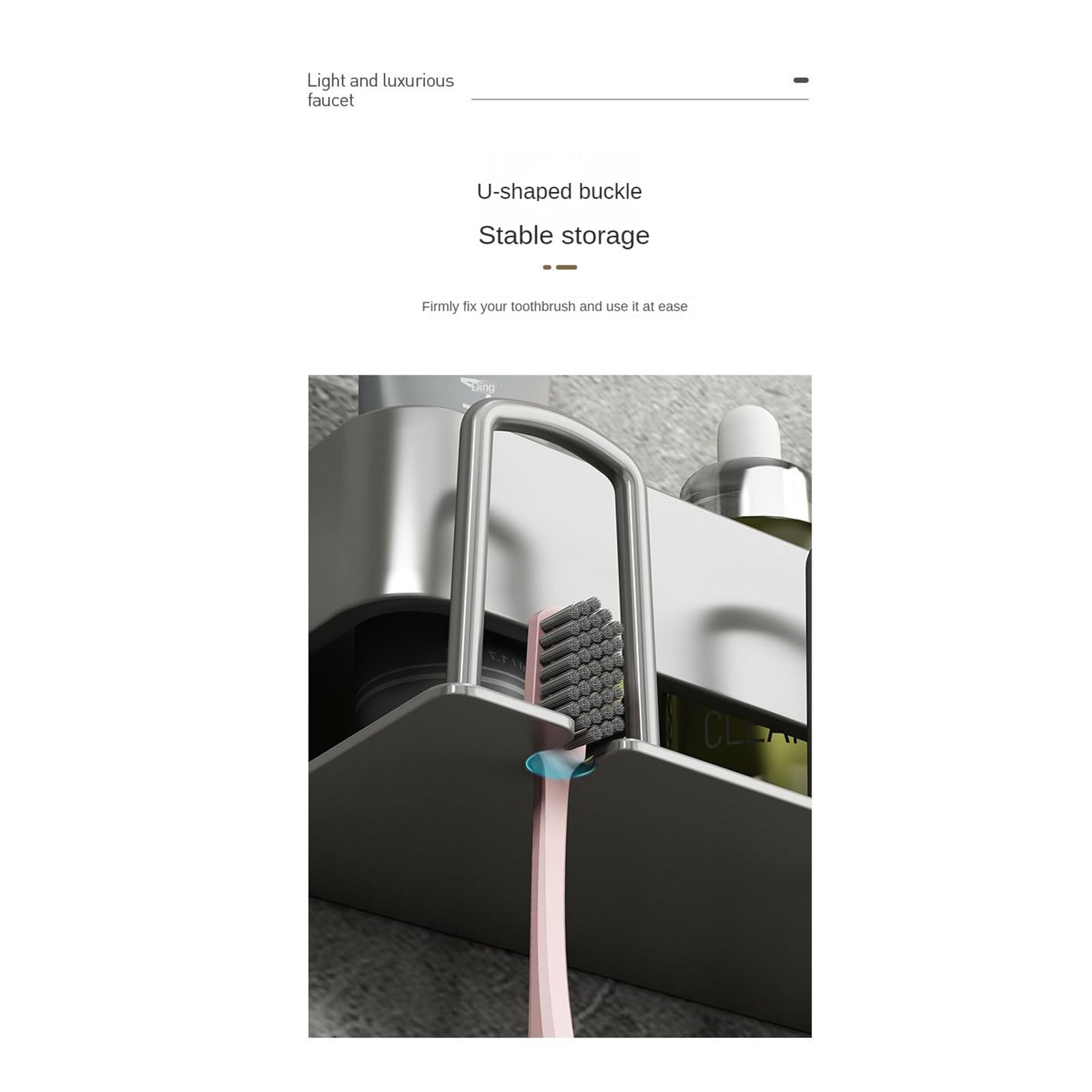 Portaspazzolino da Bagno Tazza per collutorio Senza Punch Tazza per Denti Scatola portaoggetti a Parete (Grigio) Portaspazzolino Elettrico,Grey-4