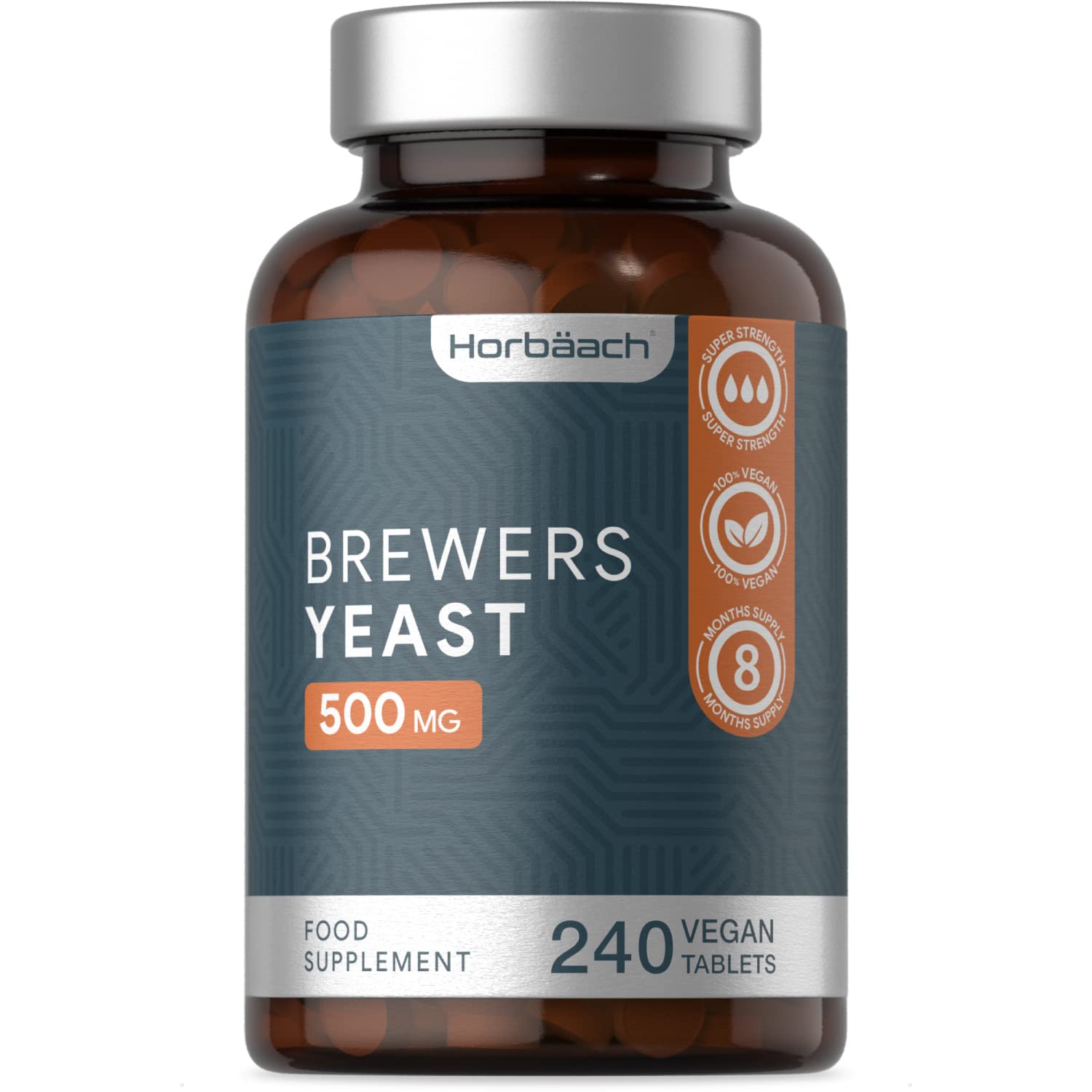 Brewers Yeast 500mg 240 Vegan Tablets Natural Source of BVitamins