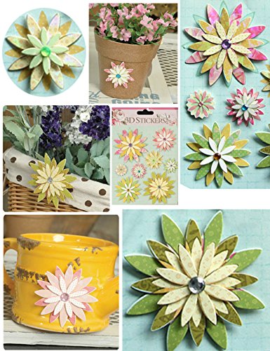 Yokoke 3D Adhesive Stickers For Homemade Diy Photo Album/Gift/Card/Scrapbooking Decoration Decals Wedding Party Paper Craft Supplies #TOP2