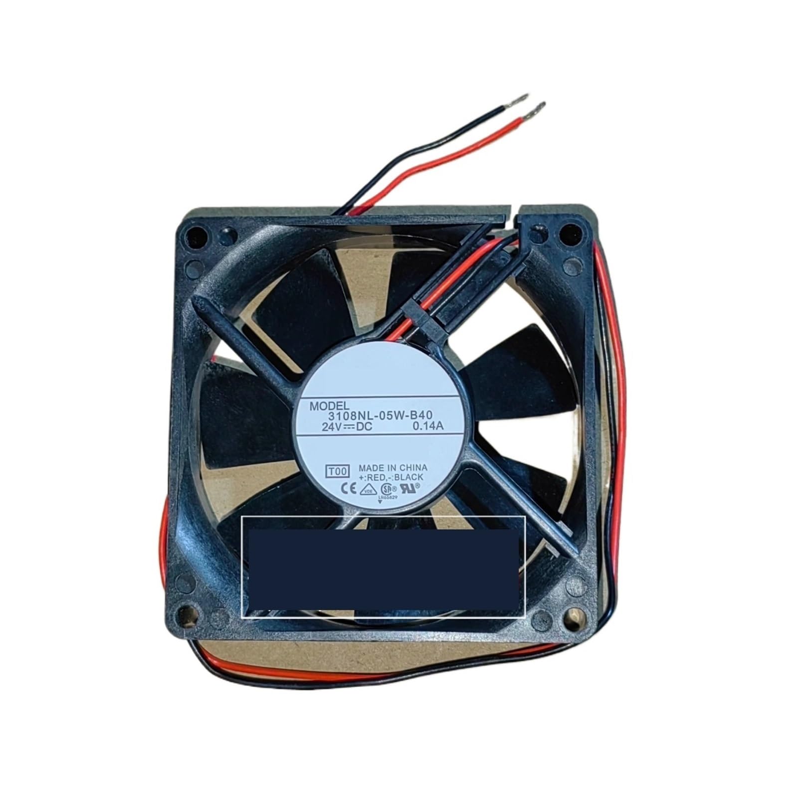 Uitgvdqat No Rgb 3108Nl-05W-B40 24V 0.14A 8020 2-Wire Cooling Fan