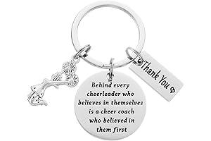Personalized Cheerleading Coach Keychain