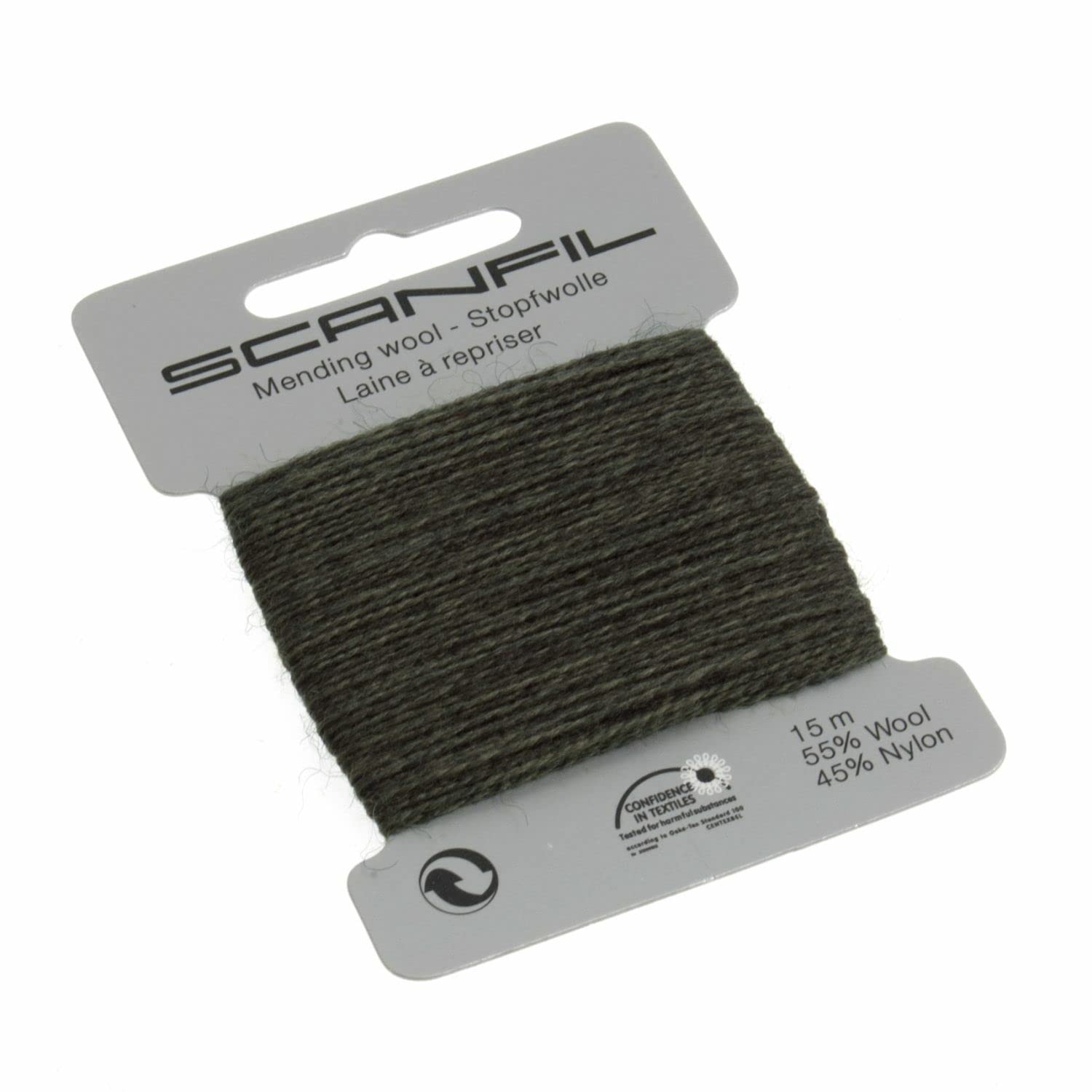 Scanfil 40020-076 Darning Thread, Green, 15 m