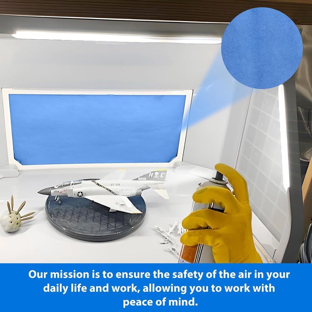 Filtro de cabina de pintura de 4 piezas, juego de filtros de cabina de pintura, diseño de doble capa para entusiastas de la pintura en aerosol, cabinas de pintura