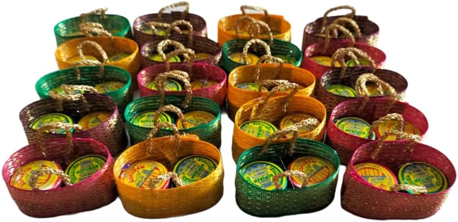 Fancy Thamboolam Turmeric and kumkum Return Gift Set | Small Bags | Pack of 20