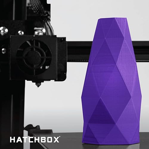 Miniatura 7 de HATCHBOX - Filamento de impresión 3D de ácido poliláctico de 0.069pulgadas, color morado medianoche, carrete de 2.2libras, precisión dimensional de