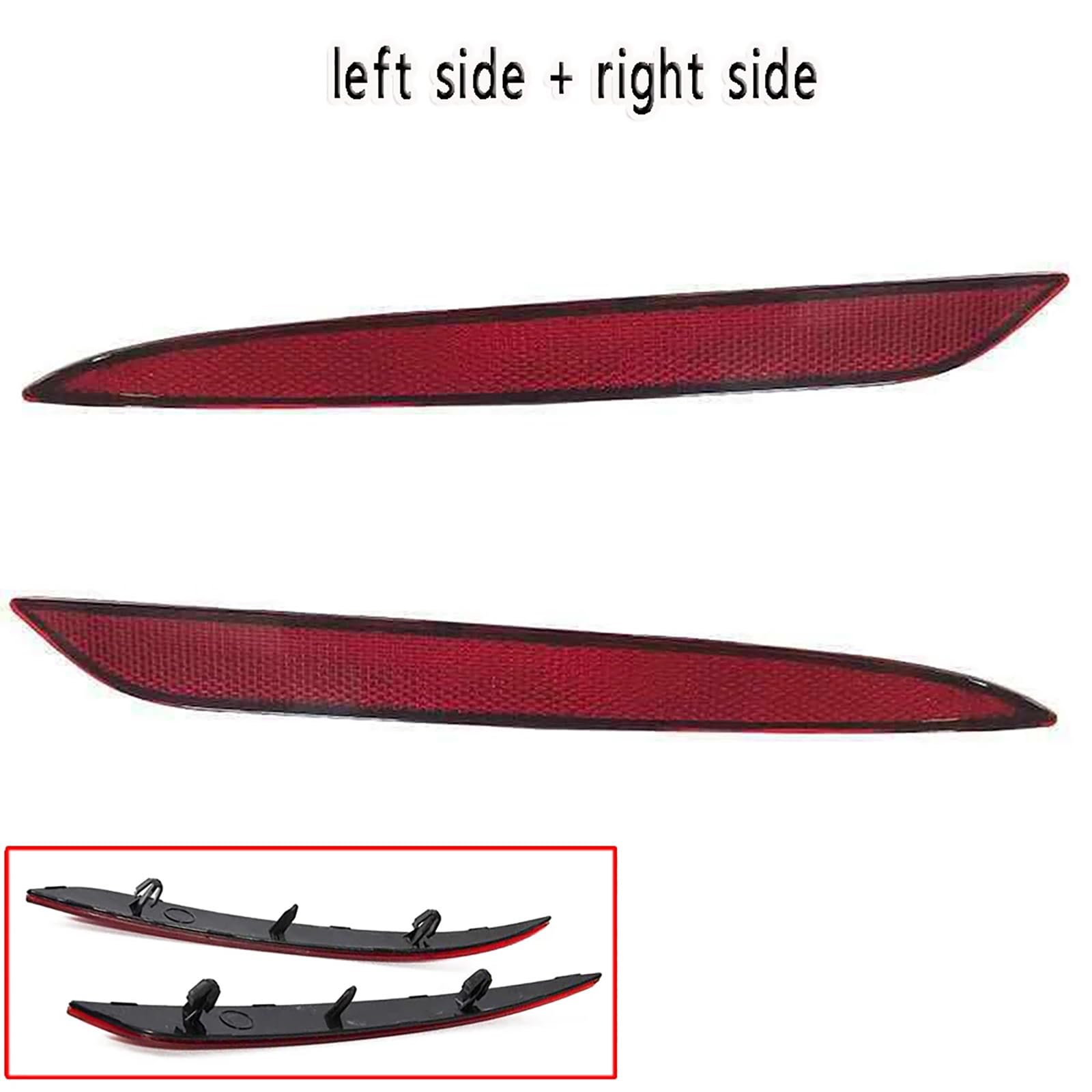 2 lentes reflectoras para parachoques trasero de coche 1495817-00-C 1495818-00-C