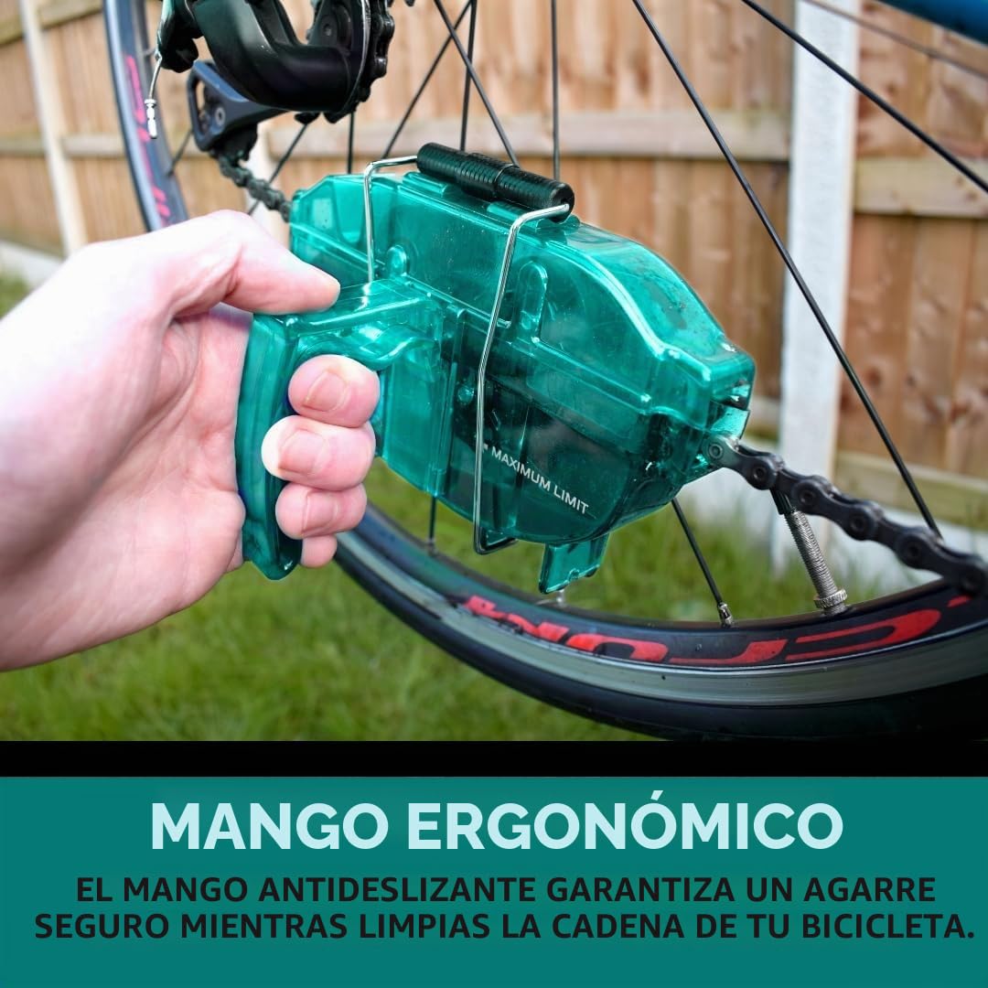 VeloChampion Kit de Nettoyage de Chaîne Vélo Vert & Spray Dégraissant 1 L | Élimine saleté & rouille avec un dégraissant biodégradable à action rapide pour une transmission propre sur tous les vélos.