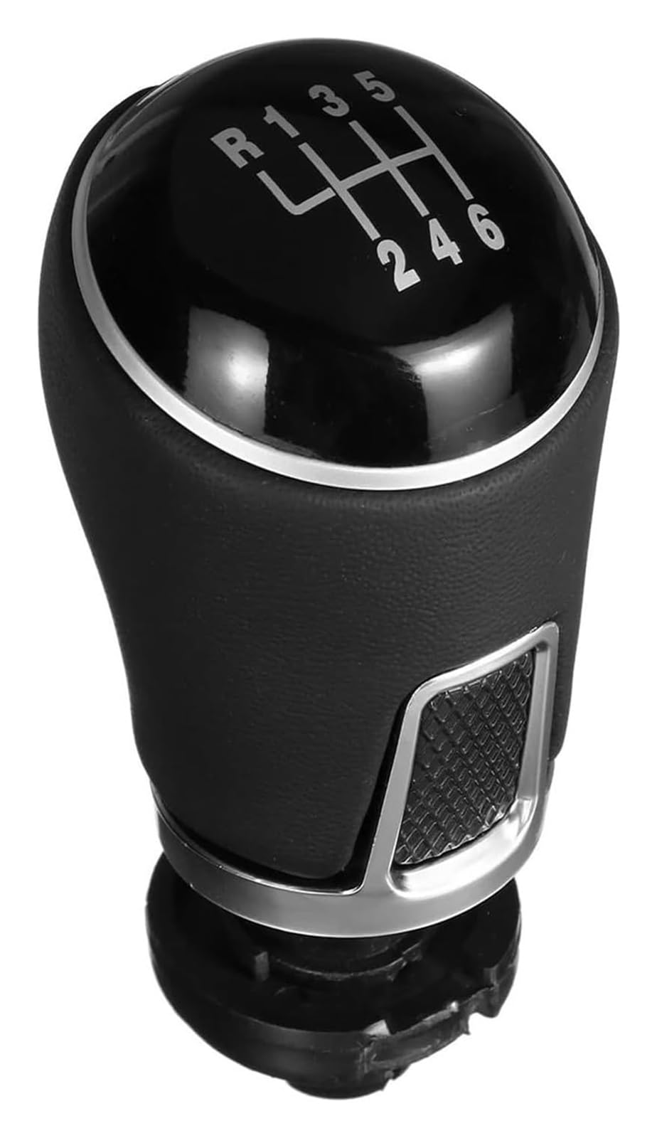 gangxiao Car Shift Gear Knob for VW for Golf for Jetta 5 6 Speed Car Gear Shift Knob Leather Gaiter Boot Cover Stick(6 Speed knob)