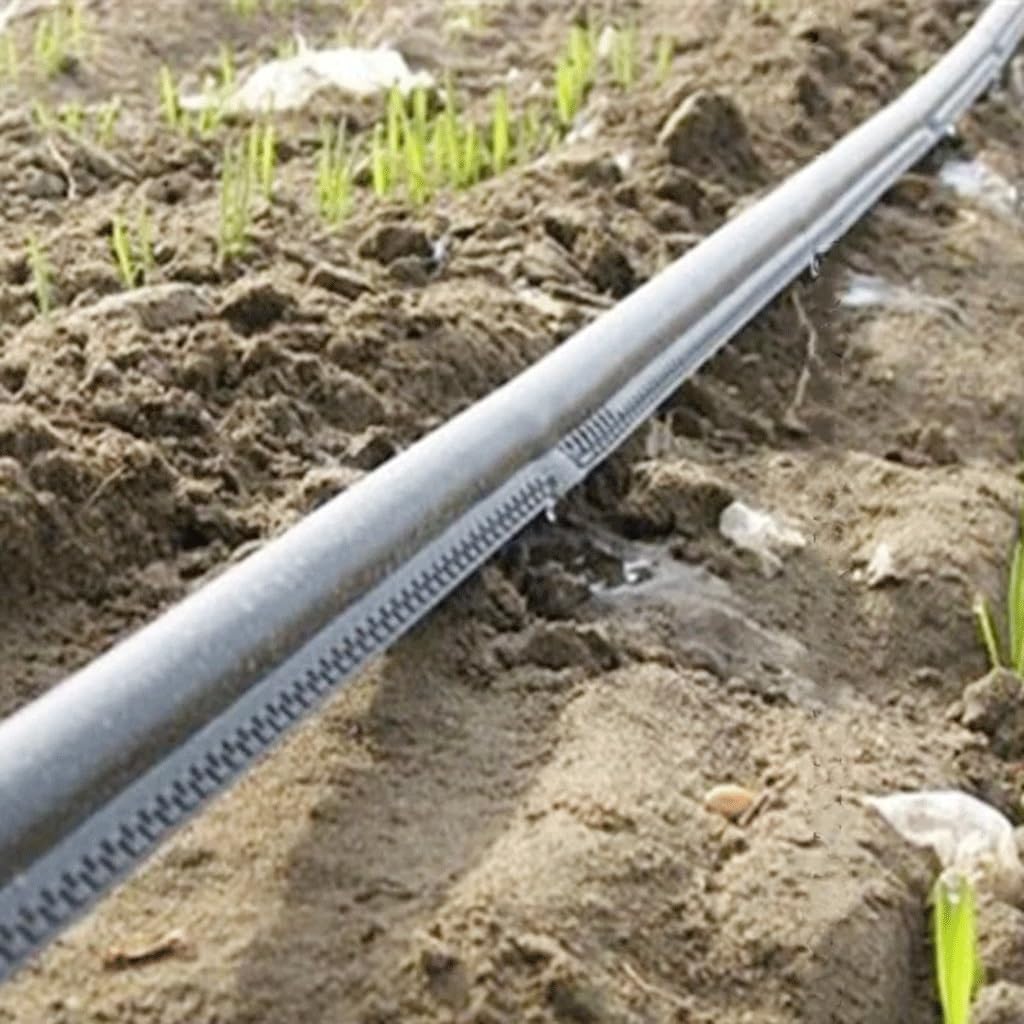 Tubo per irrigazione a goccia, Tubo gocciolante for irrigazione piatto a labirinto a lama singola Dimensioni multiple(2X50meters (2X164ft))